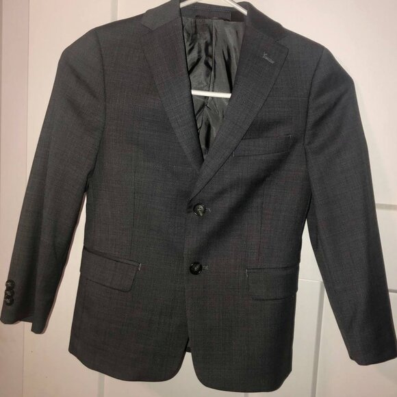Boy's 8R Michael Kors Gray 70% Wool Suit Jacket and Pants (8R/24’’-W)